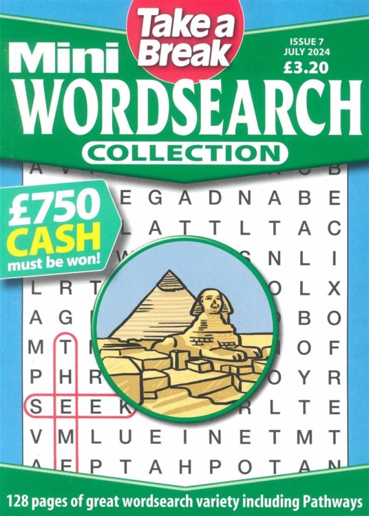 TAB Mini Wordsearch Collection Magazine Issue 07 2024