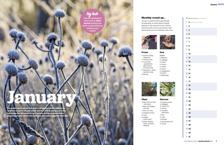 BBC Gardeners World Guide Year Planner 2025 - Image 2