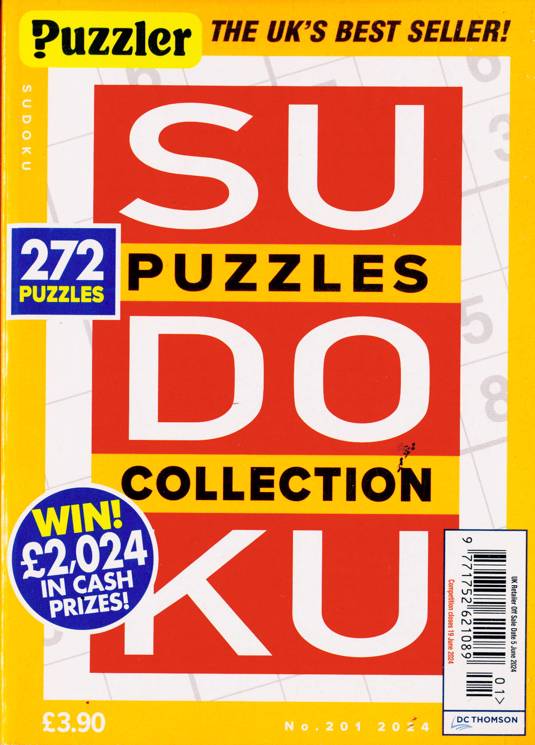 Puzzler Sudoku Puzzle Collection Magazine 201