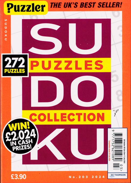 Puzzler Sudoku Puzzle Collection Magazine Issue 203