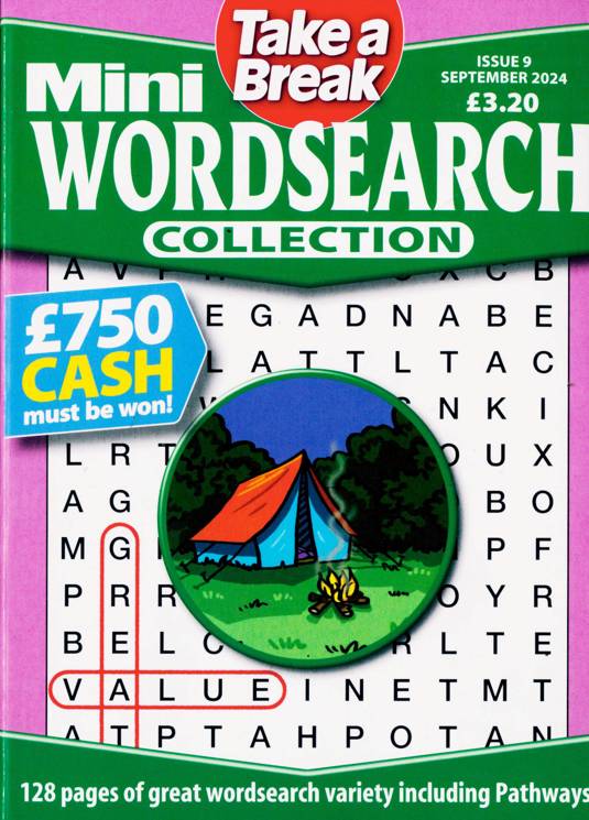 TAB Mini Wordsearch Collection Magazine Issue 09 2024