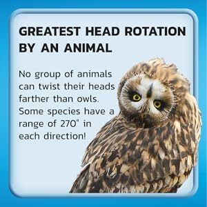 Book of Guinness World Records 2025 Banner Greatest Head Rotation By An Animal