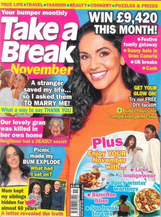 Take A Break Monthly Magazine November 2024