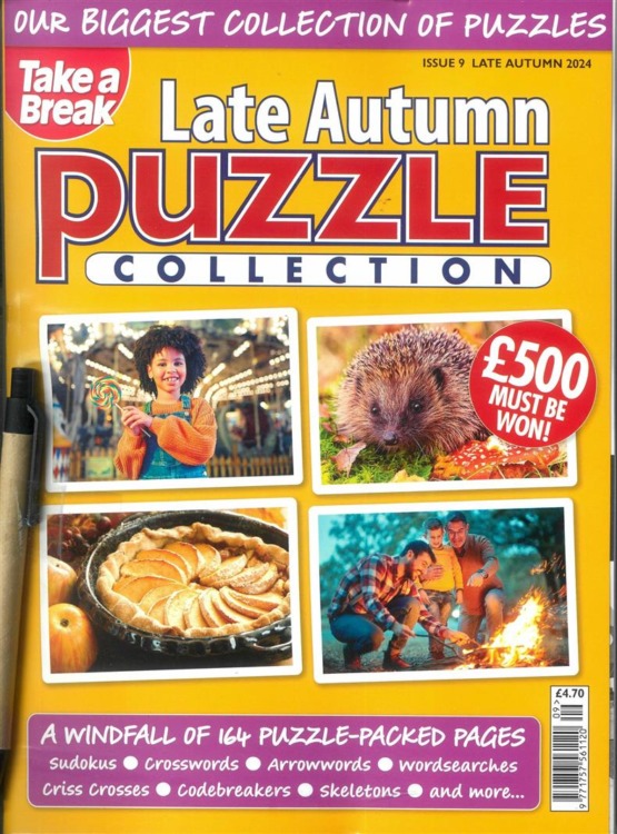 TAB Seasonal Puzzle Collection Magazine Late Autumn 2024