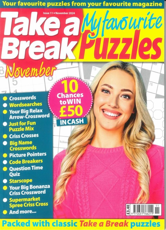 TAB My Favourite Puzzles Magazine Issue 11 2024