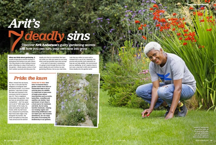 BBC Gardeners World Magazine January 2025 - Image 2
