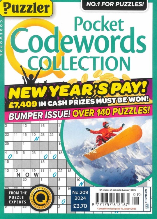Puzzler Sudoku Puzzle Collection Magazine 209