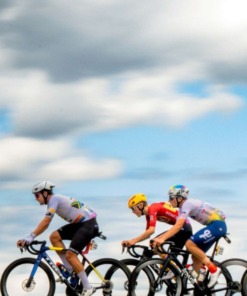 tour de france 2025 magazine cyclist with sky view