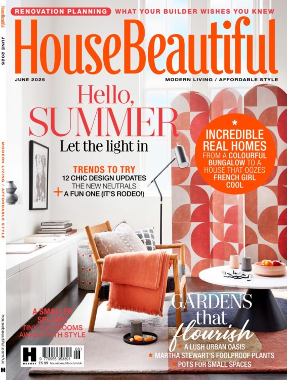 House Beautiful Magazine June 2025