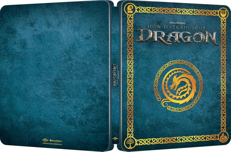 How to Train Your Dragon DVD - 4K UHD & Blu-Ray Steelbook Cover