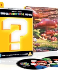 The Super Mario Bros. Movie DVD - 4K UHD & Blu-Ray Steelbook Discs