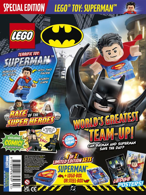 LEGO Special Edition Magazine Issue 40 - Batman + LEGO Superman Gift