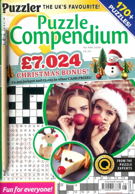 Puzzler Q Puzzle Compendium Magazine 408