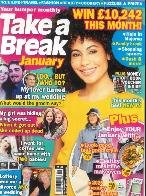Take A Break Monthly Magazine January 2026