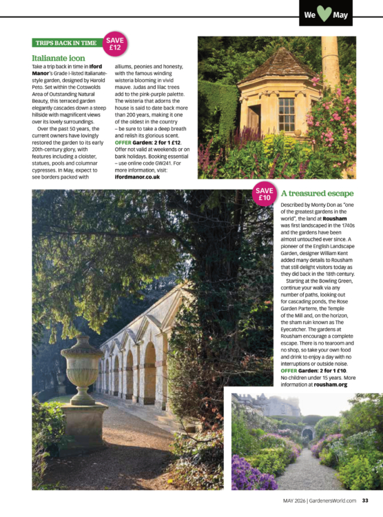 BBC Gardeners World May 2 for 1 Inside Page 2