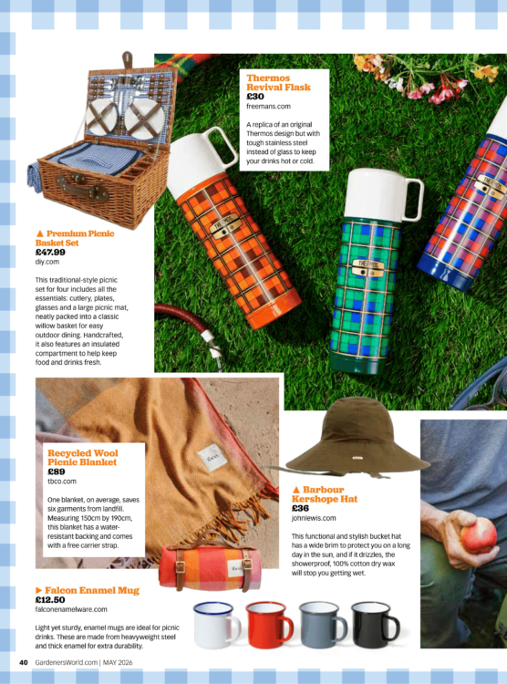 BBC Gardeners World May 2 for 1 Inside Page Picnic Essentials 1