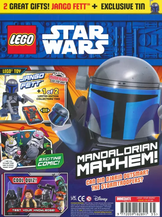 LEGO Star Wars Magazine Issue 135 + Limited Edition Jango Fett LEGO Minifigure & Collectors' Tin