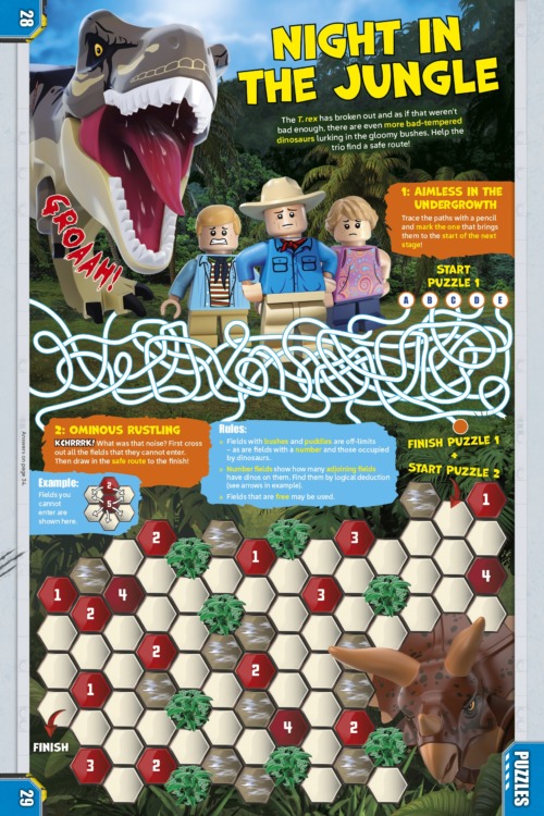 LEGO Jurassic World Magazine Issue 27 + ACU Guard in Lab & Bonus Set Minifigures - Image 2